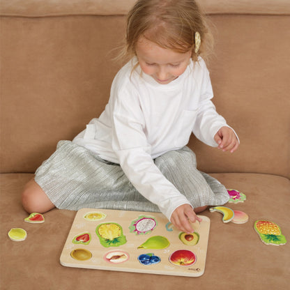 Classic World - Wooden Puzzle - Fruit - 12pcs