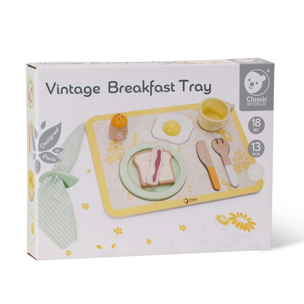Classic World - Pretend & Play - Vintage Breakfast Tray