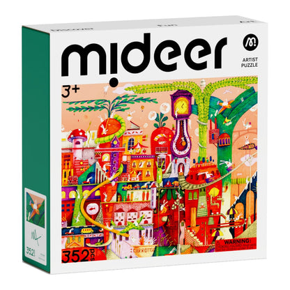 Mideer - Artist Puzzle: Rabbitopia - 352 Piece Illustrated Rabbit World Jigsaw for Kids