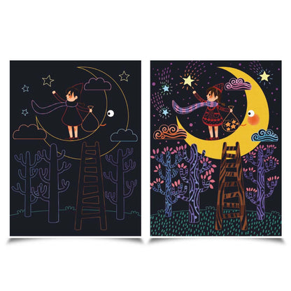 Jar Meló - Scratch Cards Set - Full moon