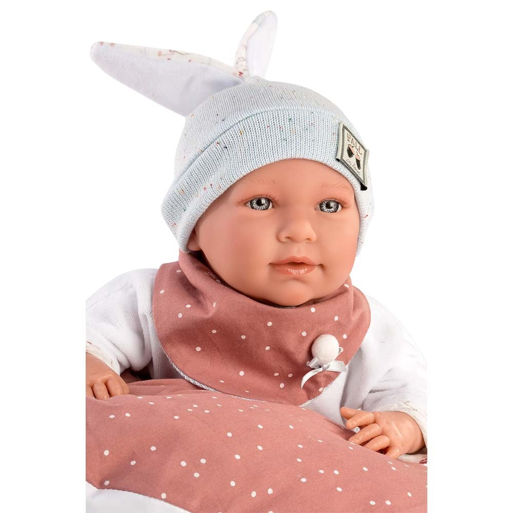 Llorens - Baby Girl Doll with Crying Mechanism Clothing & Cushion: Mimi - 42cm