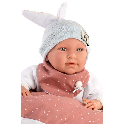 Llorens - Baby Girl Doll with Crying Mechanism Clothing & Cushion: Mimi - 42cm