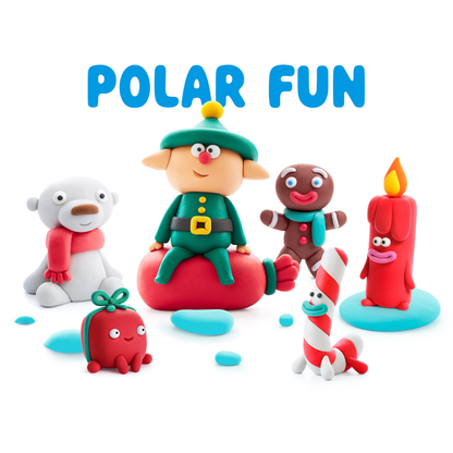 Hey Clay - Modelling Air-Dry Clay with Fun Interactive App - Polar Fun, 15 cans