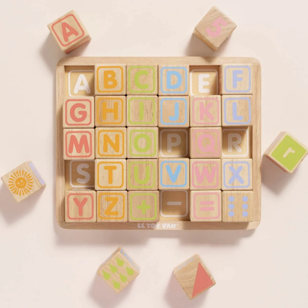 Le Toy Van - ABC Learning Wooden Blocks - 30pcs