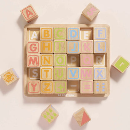 Le Toy Van - ABC Learning Wooden Blocks - 30pcs