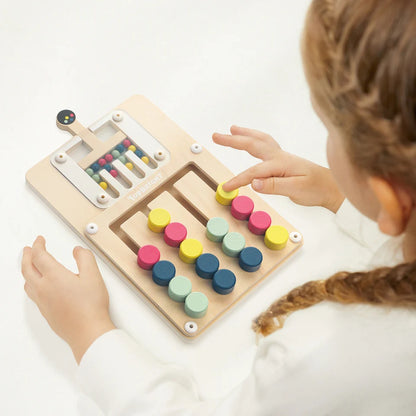 TopBright - Montessori Colour Challenge: Sliding Puzzle Board Game for Kids