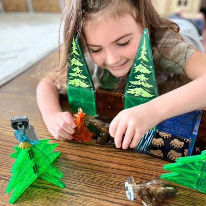 Magna-Tiles - Magnetic Construction Set - Forest Animals - 25pcs