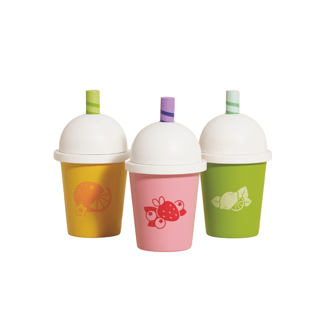 Le Toy Van - Wooden Take Away Smoothie Trio - 3pcs
