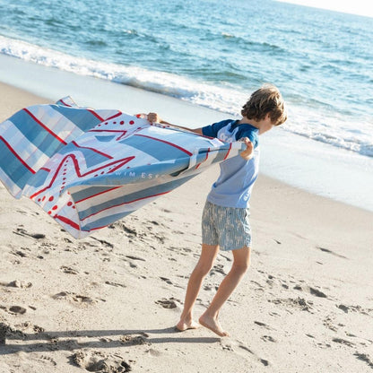 Swim Essentials - Microfiber Beach Towel - Catch Of The Day - 135x65 cm