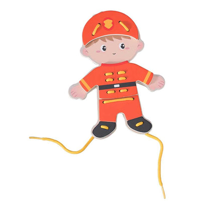 Classic World - 'My Job' Lacing Activity Set: Boy