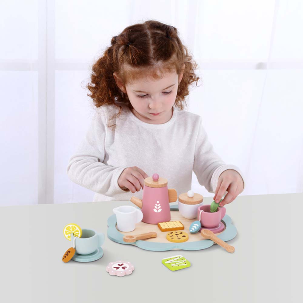 TookyToy - Pretend Play Afternoon Tea Toy Set - Motherhood