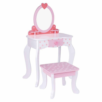 TookyToy - Kids Pretend Play Make-Up & Vanity Table Toy Set