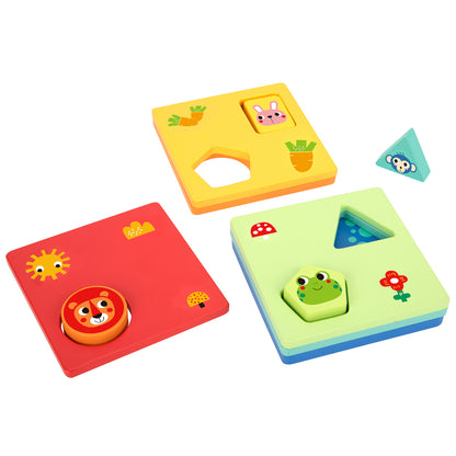 TookyToy - Wooden Shapes & Colours Puzzle - Motherhood