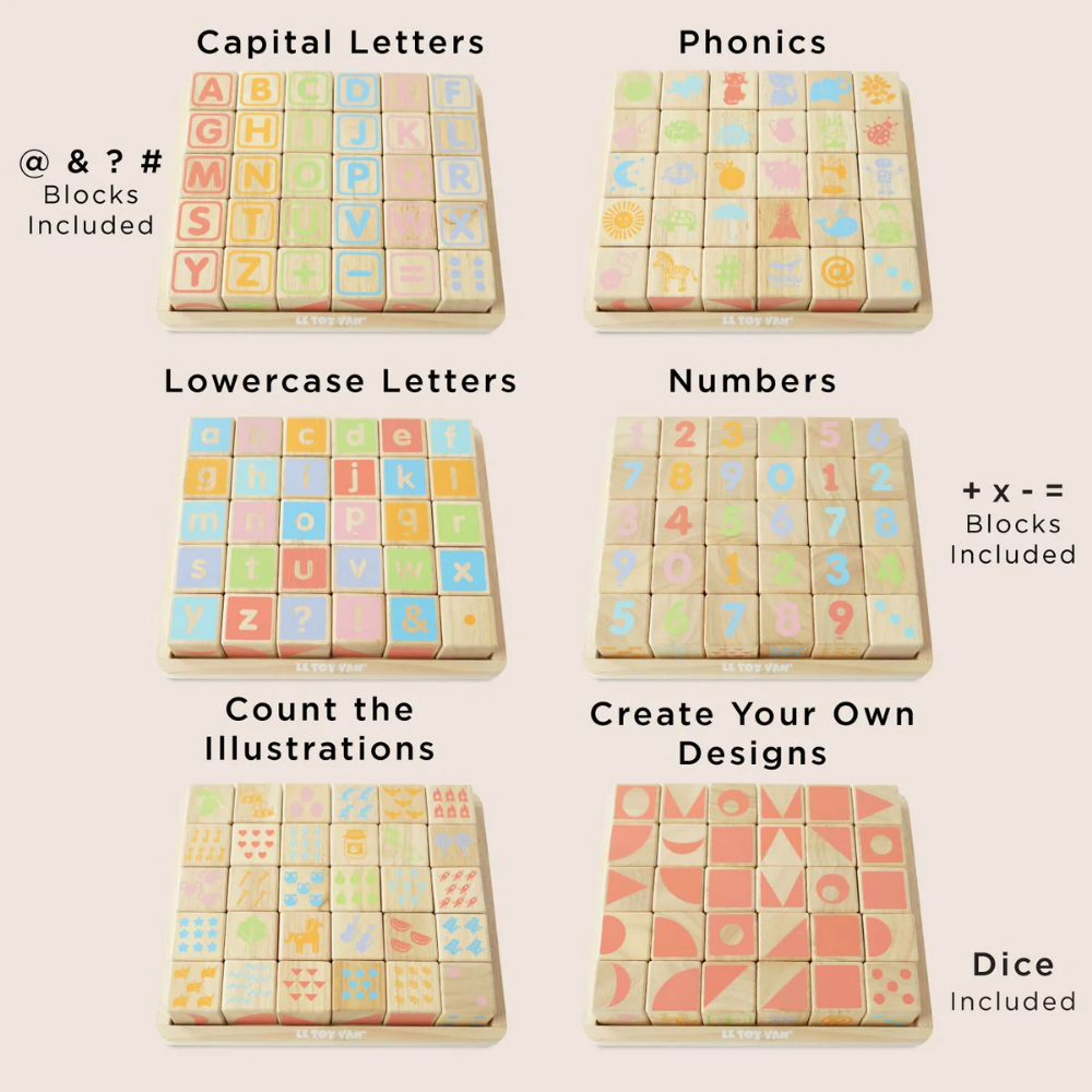 Le Toy Van - ABC Learning Wooden Blocks - 30pcs