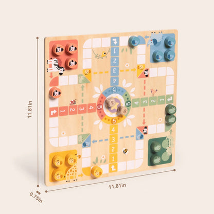TookyToy - 2-in-1 Games - Ludo and Snakes & Ladders