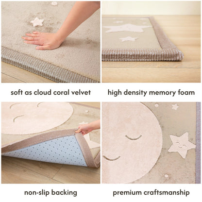 Hakuna Matte - CloudSoftRise Play Mat 3D Carpet - Moon & Stars 280 x 200 x 2.5 cm