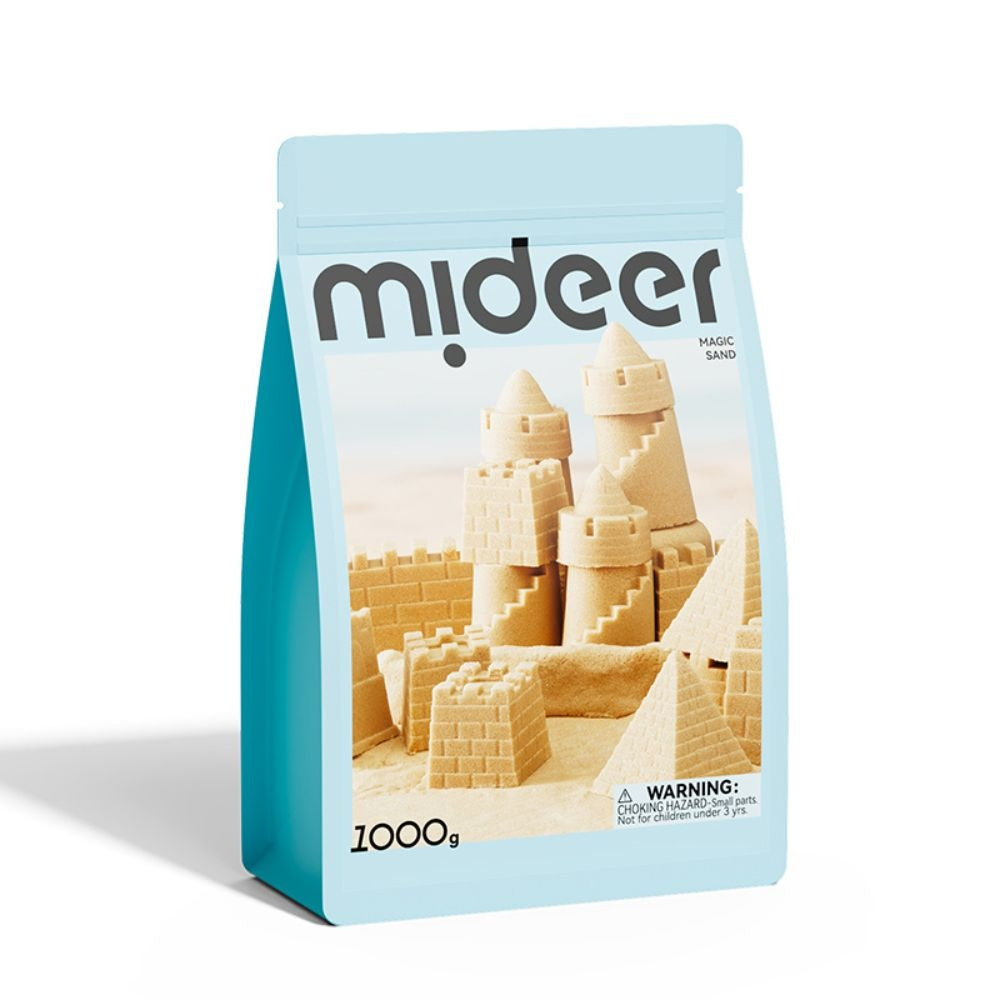 Mideer - Magic Sand Play Set with Sensory Bin & Lid, 2kg Kinetic Sand & 25 Sand Tools