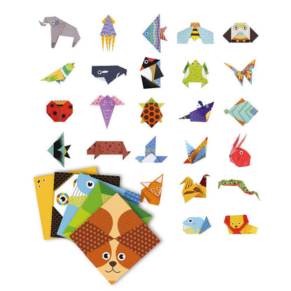 TookyToy - Let's Foldsmart Origami Paper Kit - Animal World