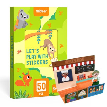 Mideer - Let's Play with Stickers - Beginner Level