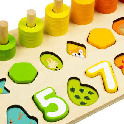 hi Pando - Wooden Counting Stacker - 75pcs