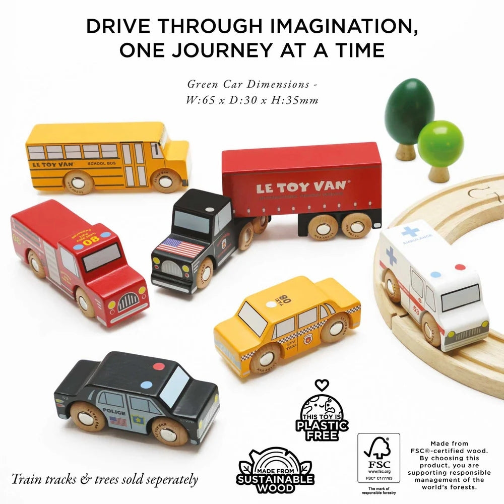 Le Toy Van - American Toy Car Set - 7pcs