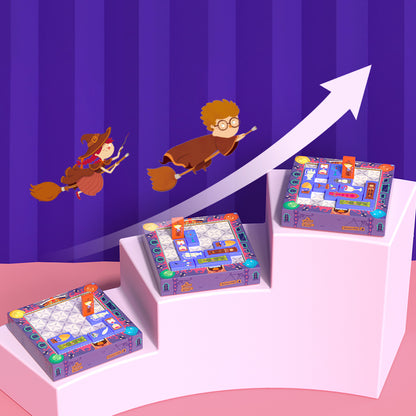 Mideer - 6 In 1 Magnetic Boardgame - Challenge The Magic House