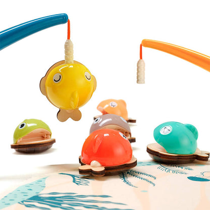 TopBright - Montessori Wooden Fishing Game - Kids Fine Motor Toy