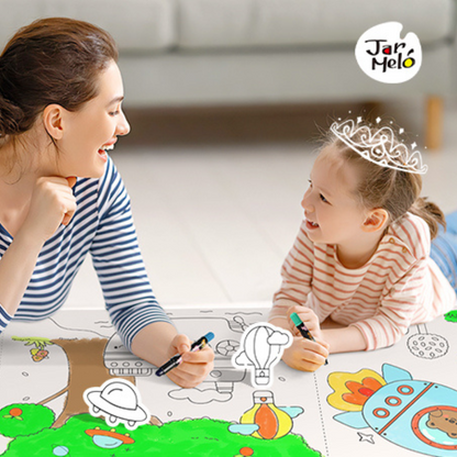 Jar Meló - Colouring Paper Roll - Tear & Stick - Transport 3m
