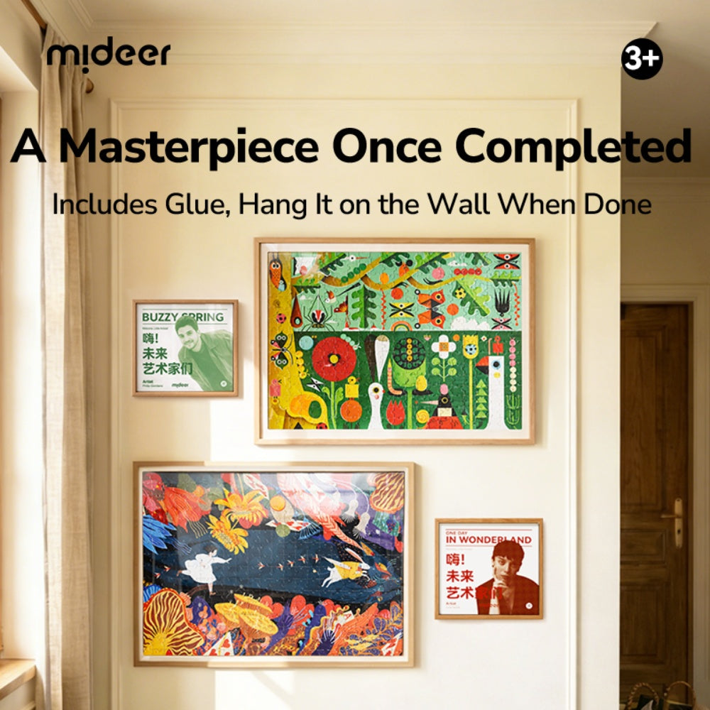 Mideer - Artist Puzzle: Alice in Wonderland - 352 Piece Illustrated Jigsaw for Kids
