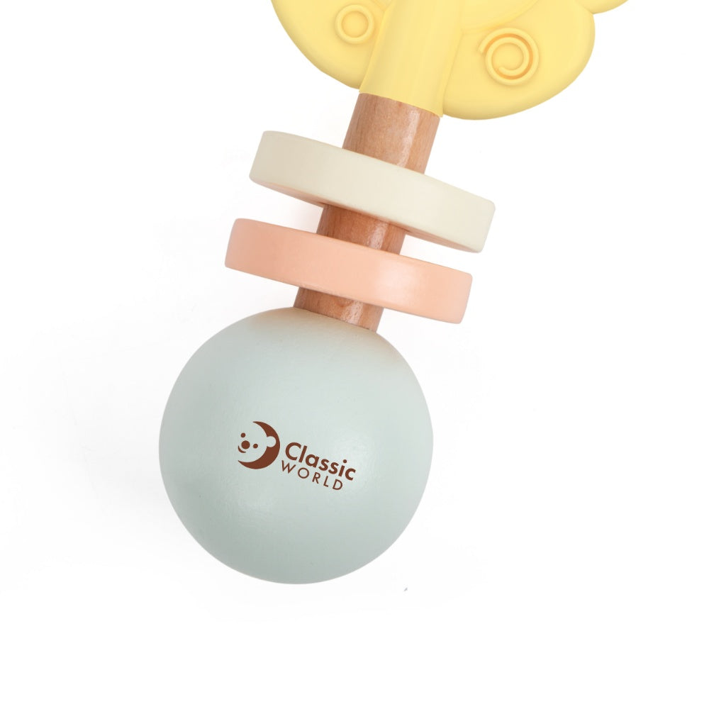 Classic World - Flower Grasping Baby Rattle Sensory Toy
