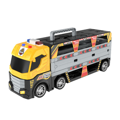 Cogo - Pretend & Play Car Transporter Truck with Lights and Sounds - 8 Cars - Motherhood