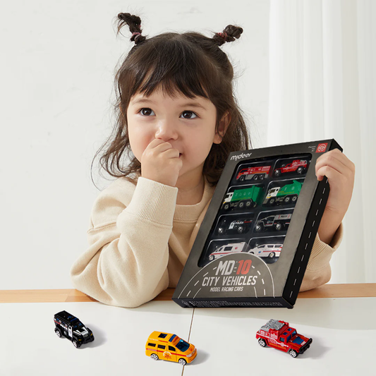 Mideer - Alloy Racing Cars - City Vehicles Toy Cars for Kids 10pcs