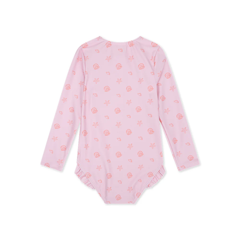 Swim Essentials - Girls Rashguard - Shell Tastic