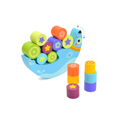 Mideer - Wooden Balancing Toy Set with Blocks - Sea Lion