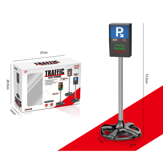 Pretend & Play Parking Sign - Road Safety Role-Play Accessory