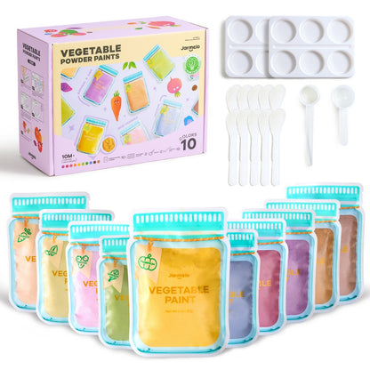 Jar Meló - Baby Safe Vegetable Powder Finger Paint - 10 Colours