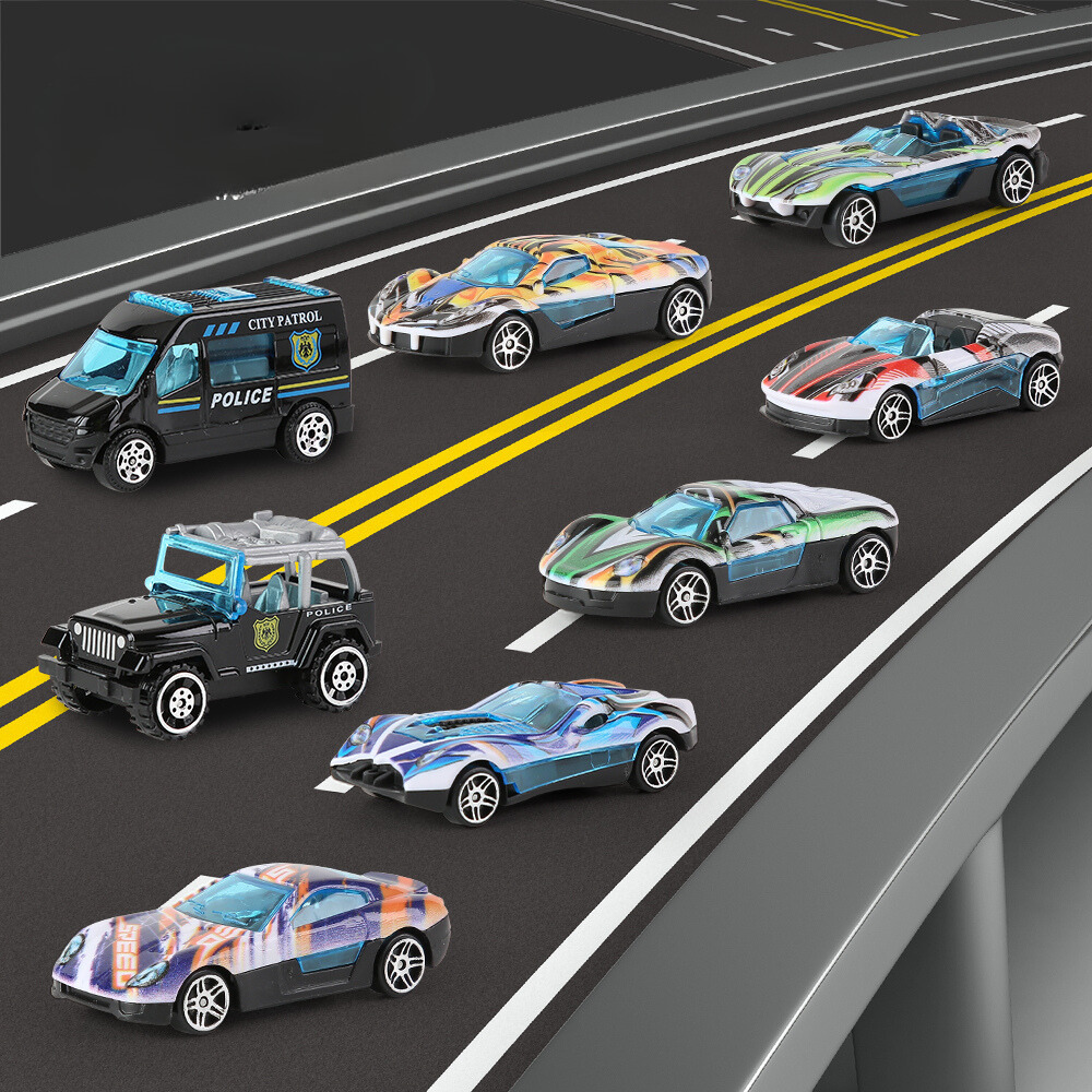 Cogo - Pretend & Play Car Transporter Truck with Lights and Sounds - 8 Cars