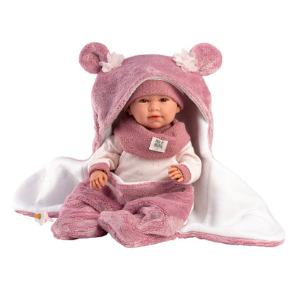 Llorens - Baby Girl Doll with Clothing & Sleeping-bag: Mimi - 42cm