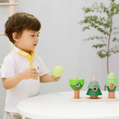 Classic World - Wooden Stacking Toy - Little Forest - 16pcs