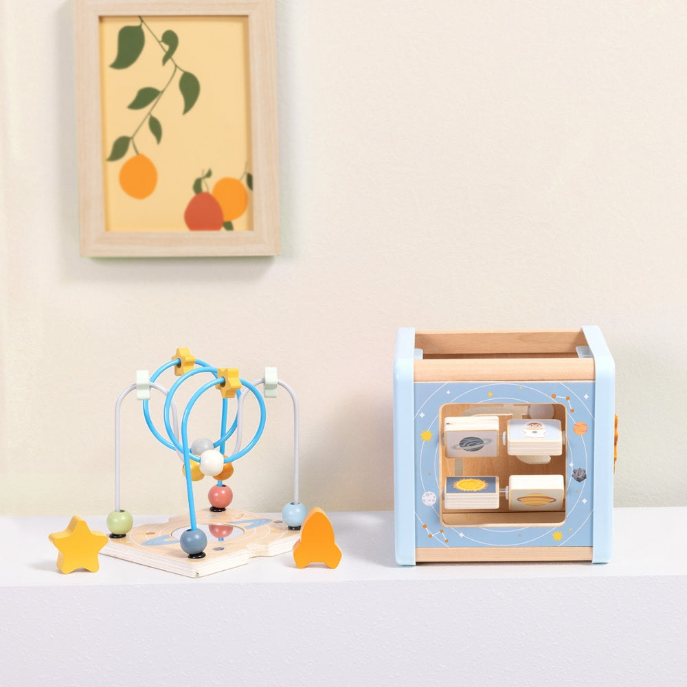 TookyToy - Space Play Cube Activity Toy
