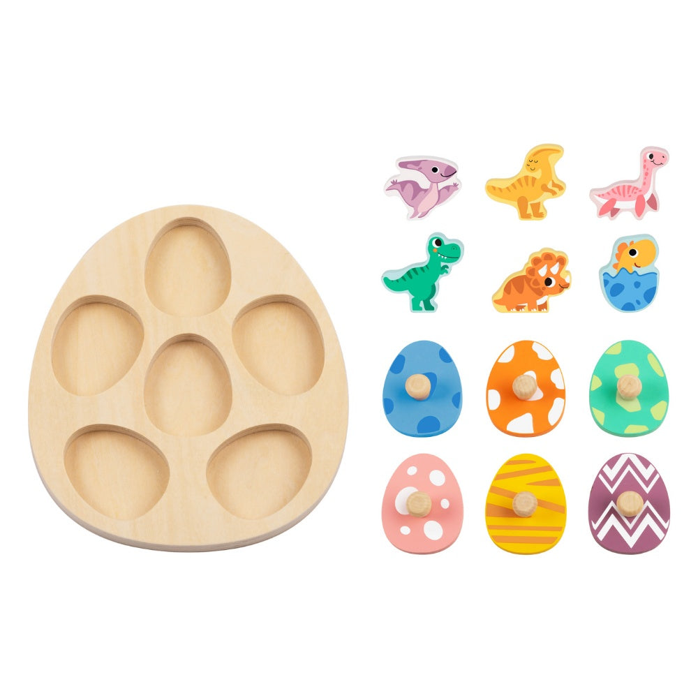 hi Pando - Multi-layered Wooden Puzzle: Dinosaurs 13 Pieces