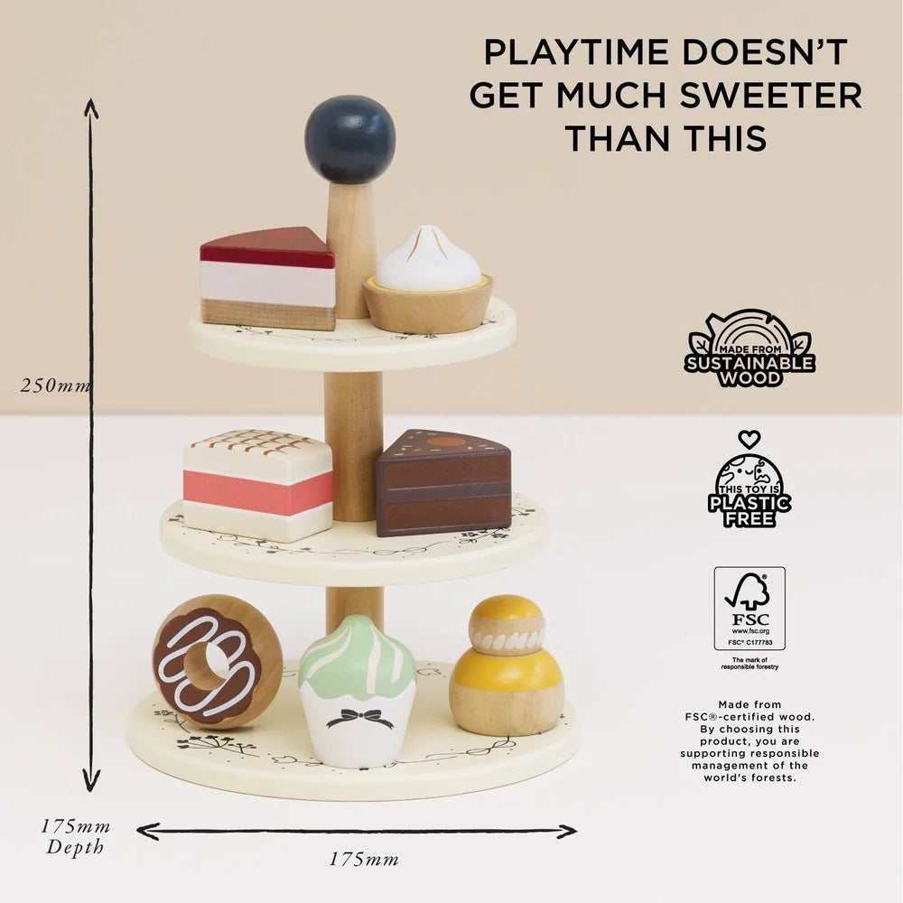 Le Toy Van - Three Tier Cake Stand - 8pcs