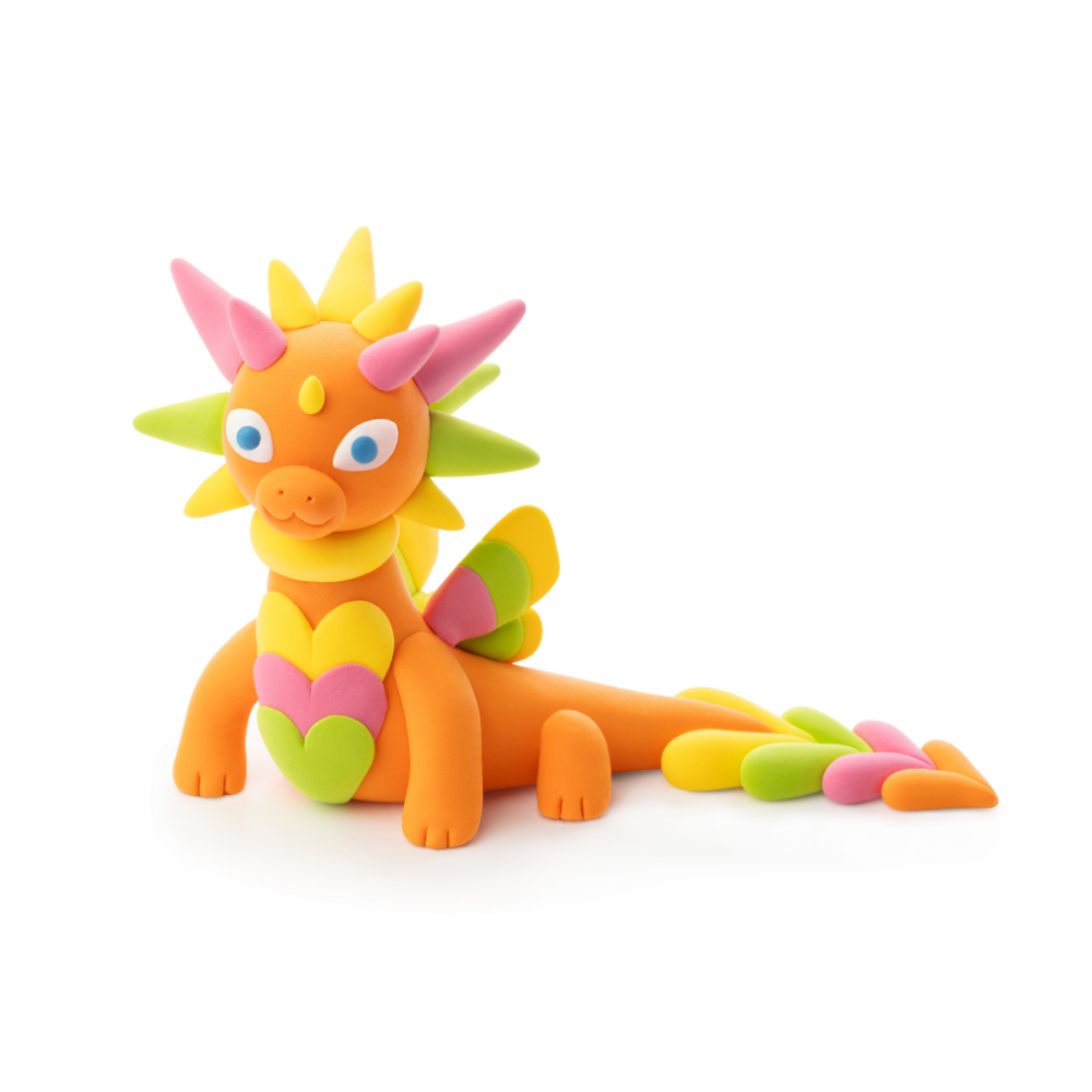 Hey Clay - Modelling Air-Dry Clay with Fun Interactive App - Dragon Island, 15 cans