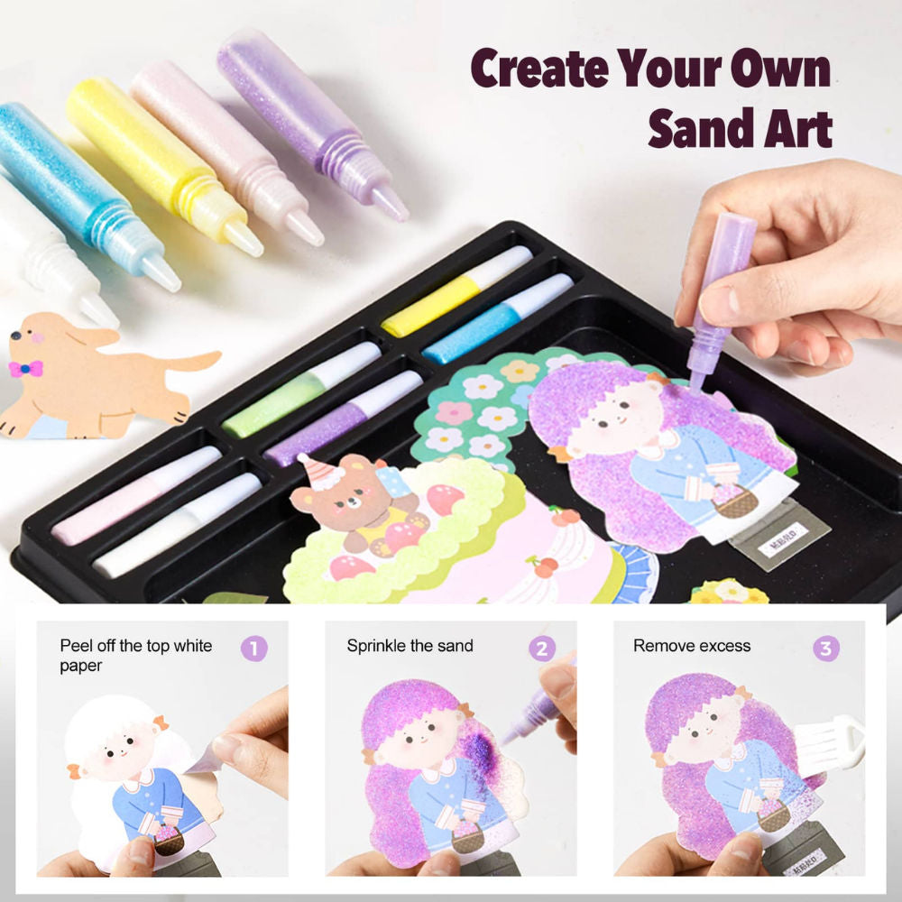 Jar Meló - Paper Craft Dollhouse & Glittery Sand Art Kit