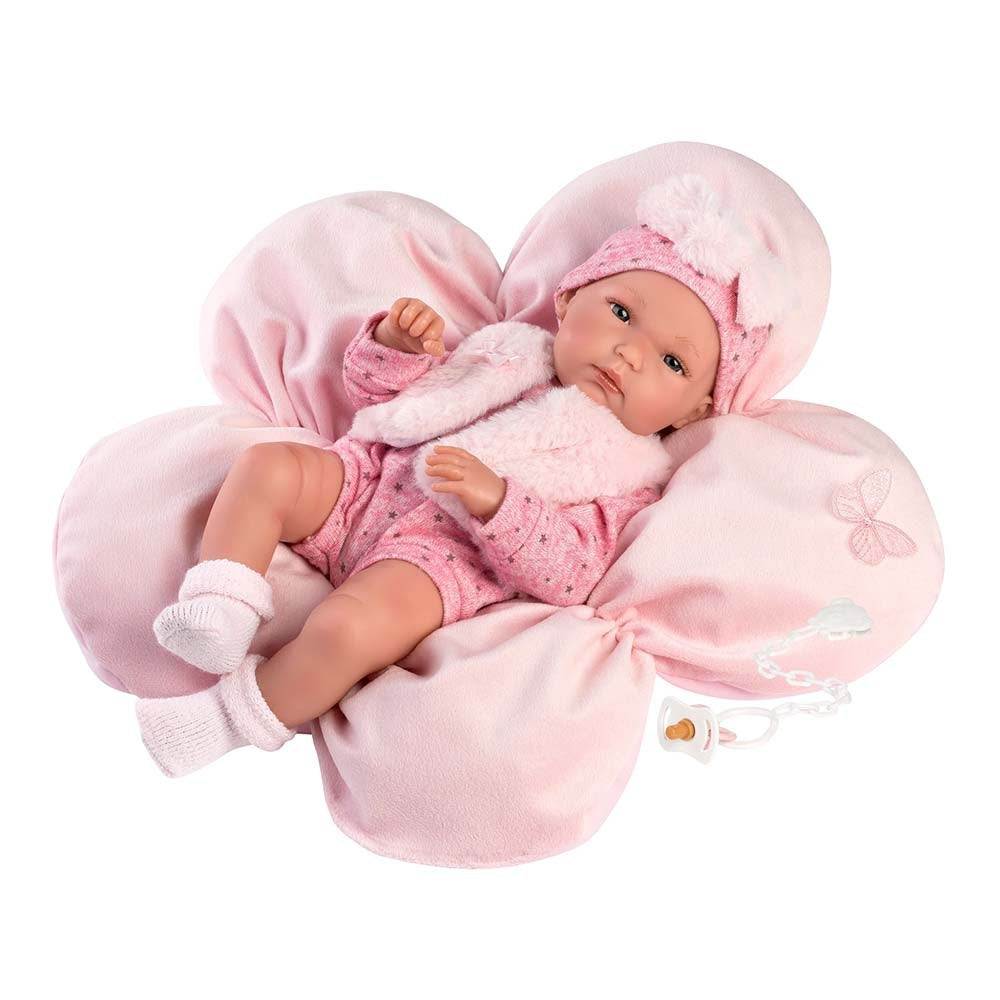 Llorens - Anatomically Correct Baby Girl Doll with Clothing & Cushion: Bimba - 35cm