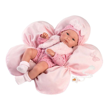 Llorens - Anatomically Correct Baby Girl Doll with Clothing & Cushion: Bimba - 35cm