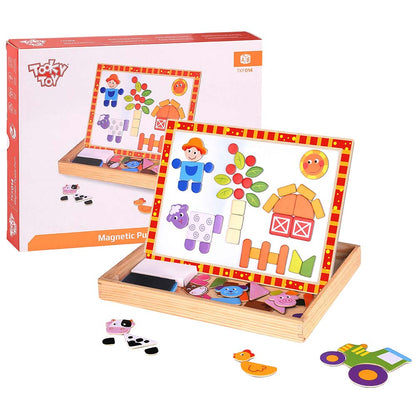 TookyToy - Magnetic Puzzle - Farm - Motherhood