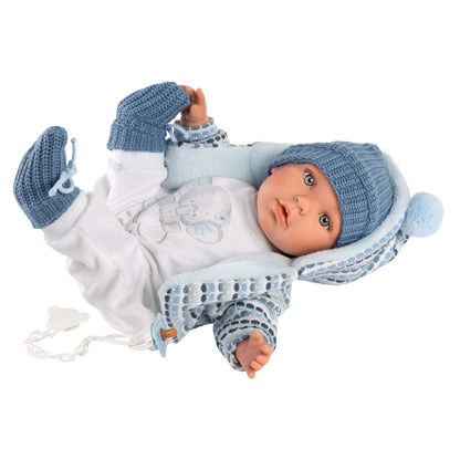 Llorens - Baby Boy Doll with Clothing & Blue Accessories: Enzo - 42cm