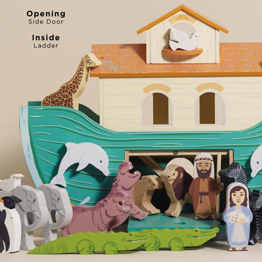 Le Toy Van - Noah's Great Wooden Ark & Animals - 23pcs