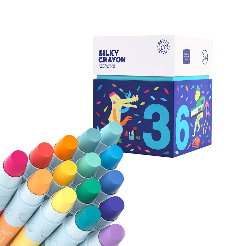 Mideer - Silky Crayons - 36 Colours